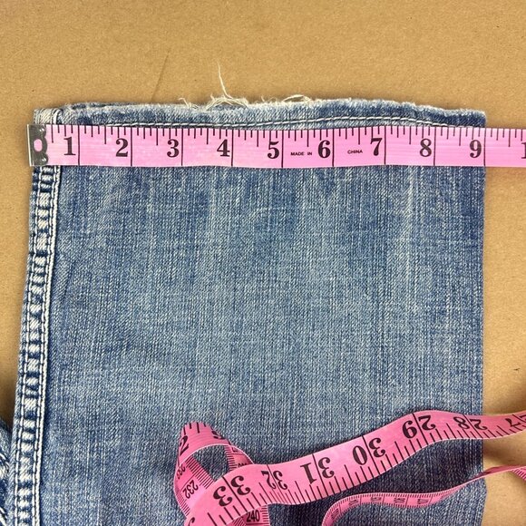 Silver Jeans Frances 18" Bootcut Distressed Jeans Womens W30/L31 Blue - Picture 8 of 10